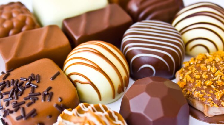 Chocolats pralinés belges.