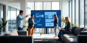 Experts belges modernisant la communication d'un bureau d'étude