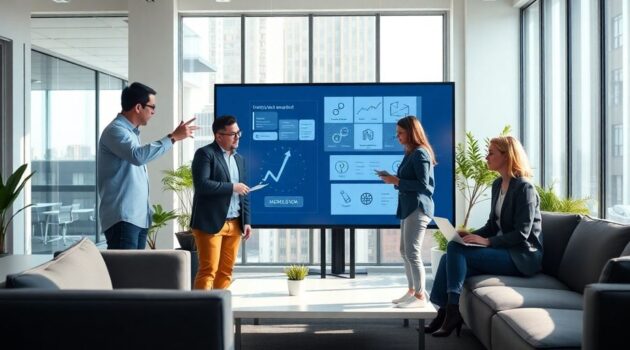 Experts belges modernisant la communication d'un bureau d'étude