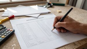 Devis de travaux pour une maison