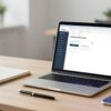 Outils de gestion client sur un bureau moderne.