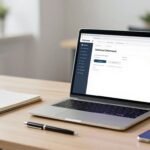 Outils de gestion client sur un bureau moderne.